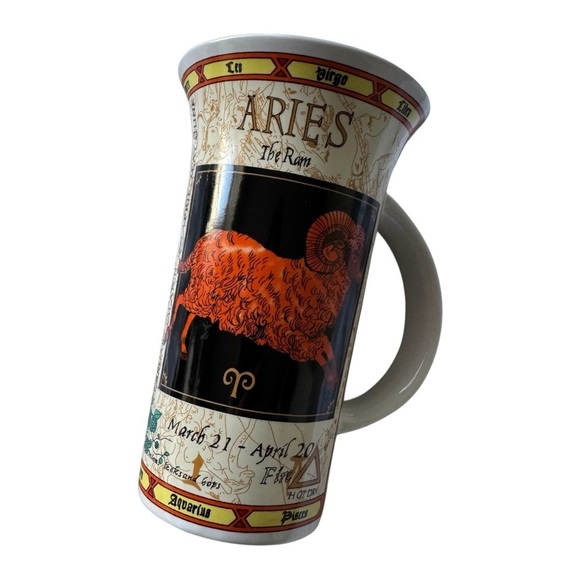 Vintage Aries Zodiac Mug – Astrology Gift - Picture 1 of 6